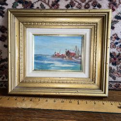 Oil Painting Of A Dock 