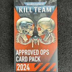 Warhammer 40k Kill Team Approved Ops Cards 2024