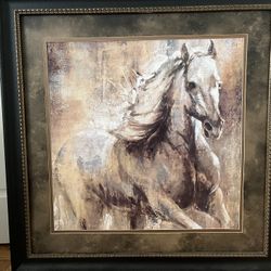 "Boundless Beauty" Framed Horse Print - 37" T x 36.5" W