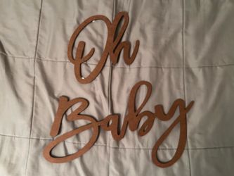Oh baby felt letters for backdrop