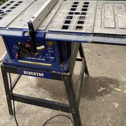 Table Saw Including Stand ( Need Replace Carbon Brush)