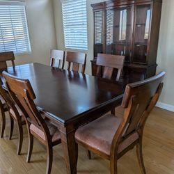 Dining Table And China Cabinet 