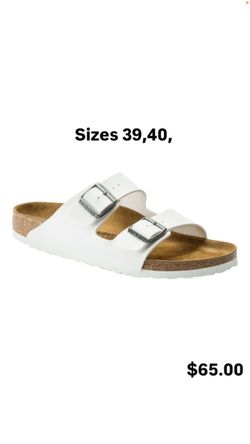 Birkenstock Arizona White Sandals