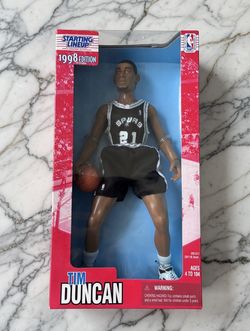 Tim Duncan 1998 12" Starting Lineup Poseable Figure San Antonio Spurs 3E