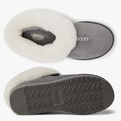  Dearfoams Fireside Adelaide Shearling Soft Memory Foam Shoe Slipper Women 9 