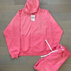 Vale Carver Sweatsuit Rozay Pink Large