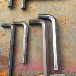 Large Allen wrench’s. 1/2”,9/16”, 2 -17 mm, 2 -3/4”