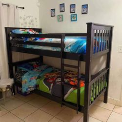 Twin/Twin Wooden Bunk Bed. Ask For The Price
