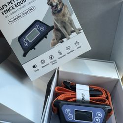 E-FENCE GPS Wireless Dog Collar Fence System, Electric Dog Collar Fence,Adjustable Warning Strength, Pet Containment System, Rechargeable, Outdoor Use