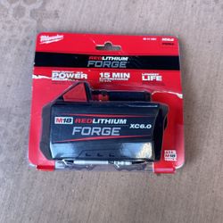Milwaukee battery 6.0 ah Red Lithium Forge (NEW) 