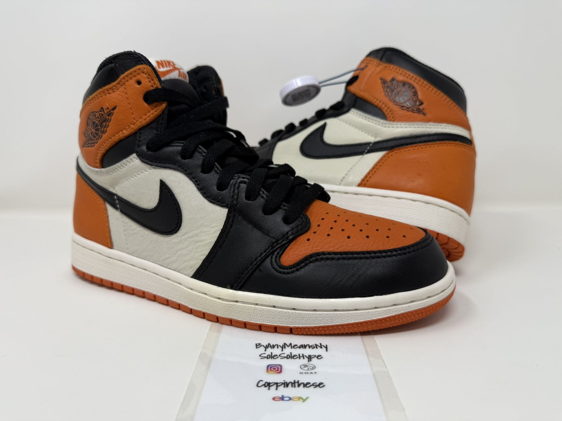 USED 2015 NIKE AIR JORDAN RETRO 1 SHATTERED BACKBOARD SIZE 8