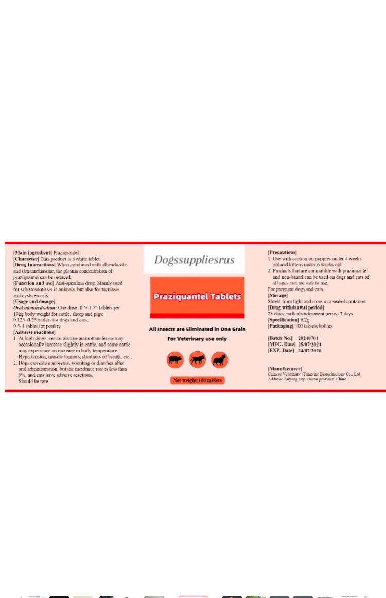 Tapeworms dewormer
