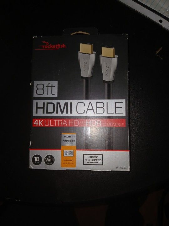 8 Ft Hdmi Cable 4k For Anythjng 