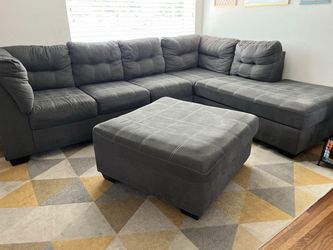 L-Shape Couch w/ Ottoman - For free