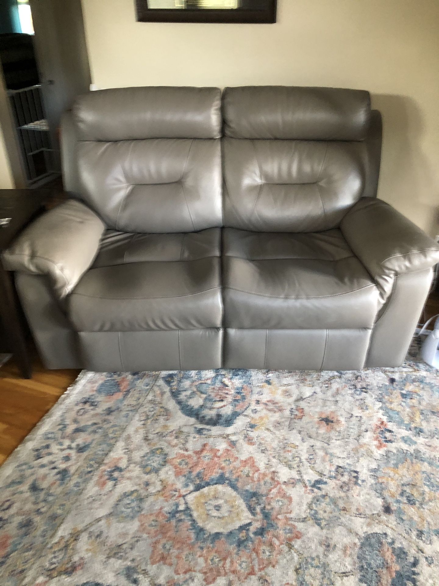 Leather Recliner Sofa