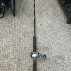 7’6 Salt water rod and Conventional Reel. Heavy Power