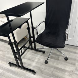 Desk and chair