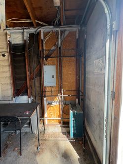 Desk for sale and Clothing rack