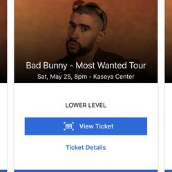 Bad bunny Tickets sec 122 