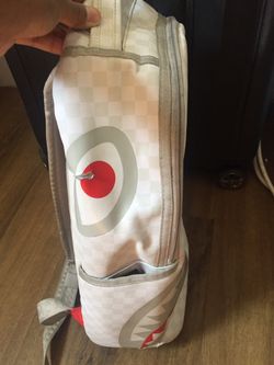 bape backpack white