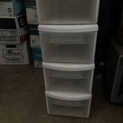 Plastic Drawers 4 stackable