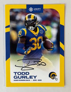 Todd Gurley Rams Autographed Signed In Person 5.5”x7.5” Promotional Photo - NEW