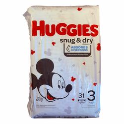 Huggies Size 3 Snug & Dry Diapers 31 count