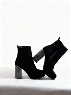 Size 9 Women - Joaquin rhinestone heel boots