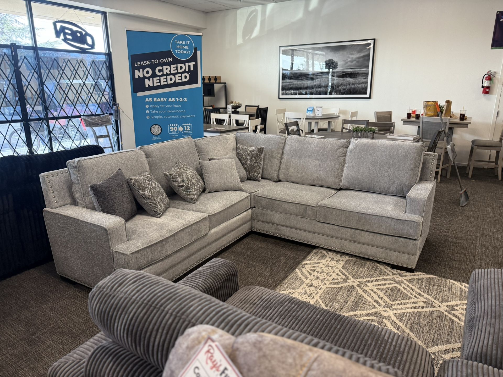 Light Gray Sofa Sectional Set FREE DELIVERY PROMO