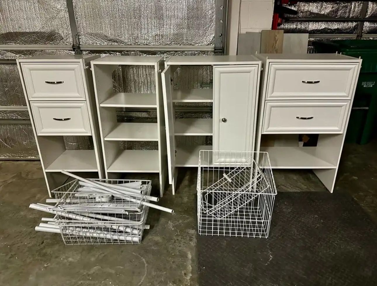 White Storage Closet System