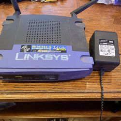 Linksys 2.4 GHz Router WRT54GS Working 