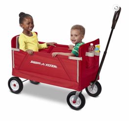Radio Flyer All Terrain 3-in-1 off Road EZ Fold Wagon Red
