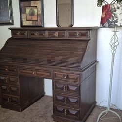 Beautiful Big Roll Top Desk