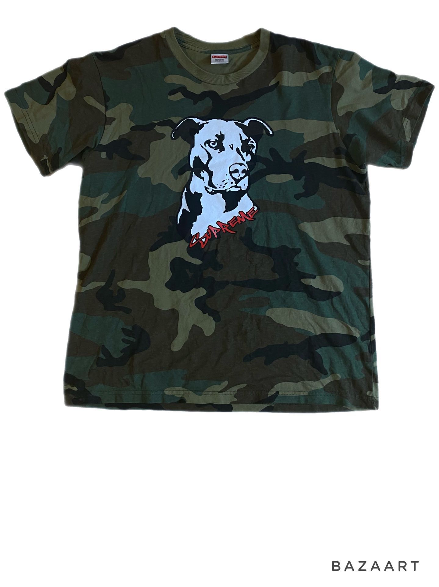 SUPREME NY “BULLDOG” CAMO T-SHIRT 