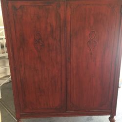Beautiful 1920s  Jacobean Armoire