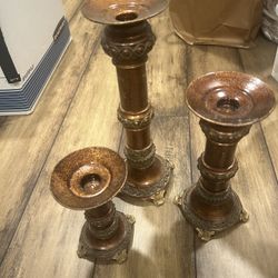 3 Piece Candle Holders 