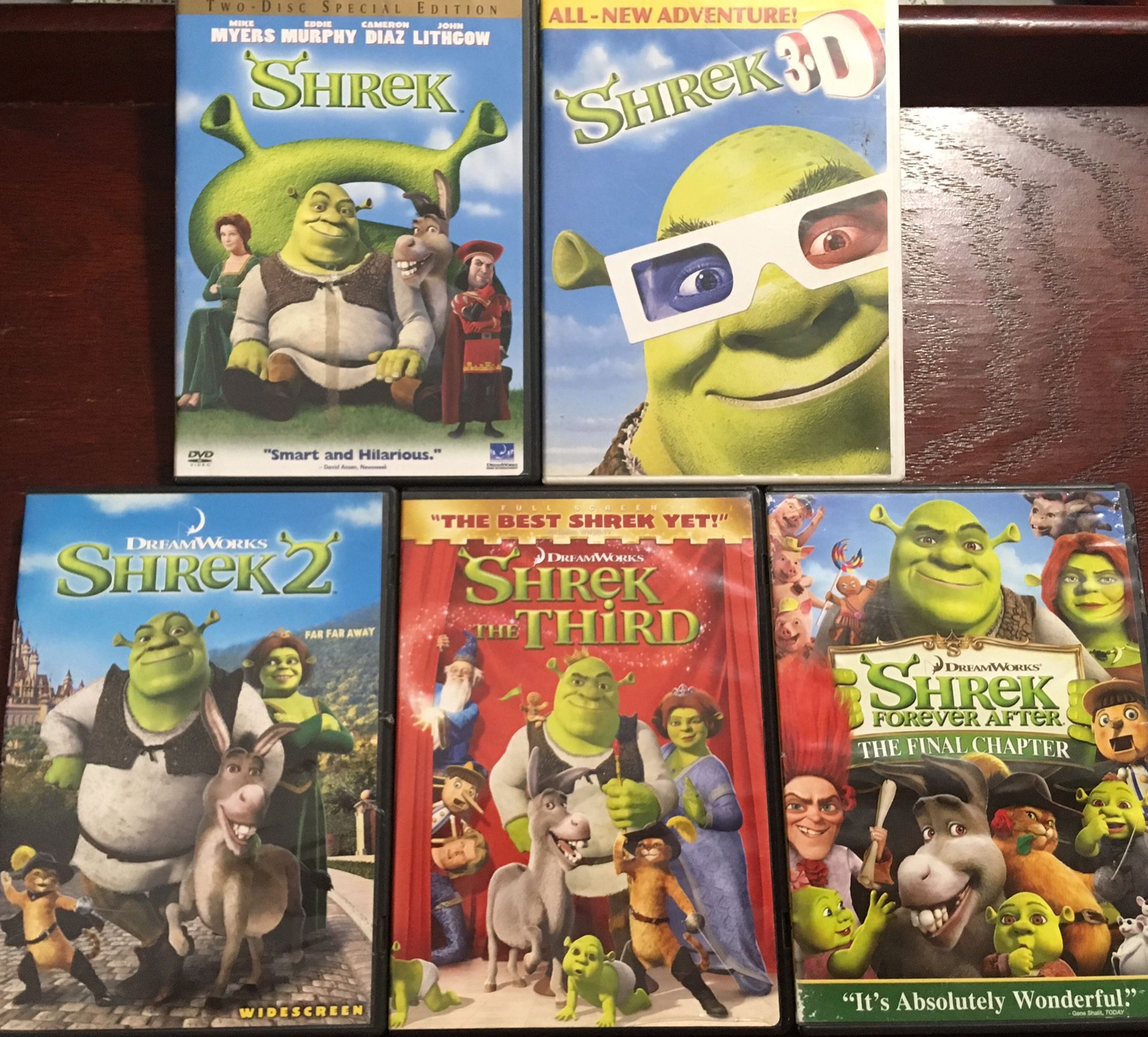Shrek DVDs