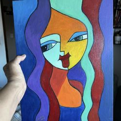 ACRYLIC PAINTING “CUBISM” Art Form $100
