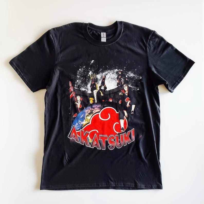 Akatsuki Anime Shirt, Unisex Concert T-Shirt, Anime Clothing, Anime Gifts, Casual Cool Streetwear, Hip Hop Top Tee