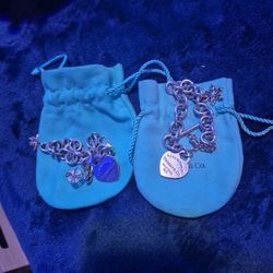 TIFFANY AND COMPANY N.Y 925 LOVE AND FRIENDSHIP BRACLETS
