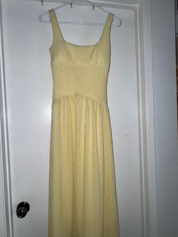 Buttery yellow maxi dress