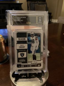 2023 Panini Contenders #56 Season Ticket Maxx Crosby Gem. Mint 9