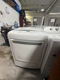 LG White Front-Load Electric Dryer