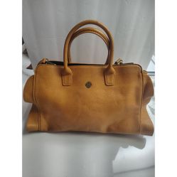 Carlos by Carlos Santana Mustard Yellow Faux Leather Satchel Handbag Bag