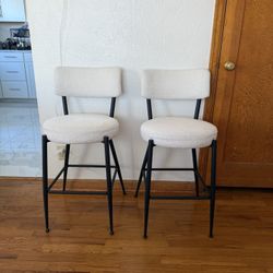 Boucle Bar Stools