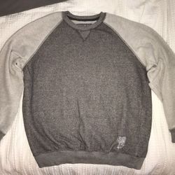 Grey 2-tone crewneck sweater • Size Large