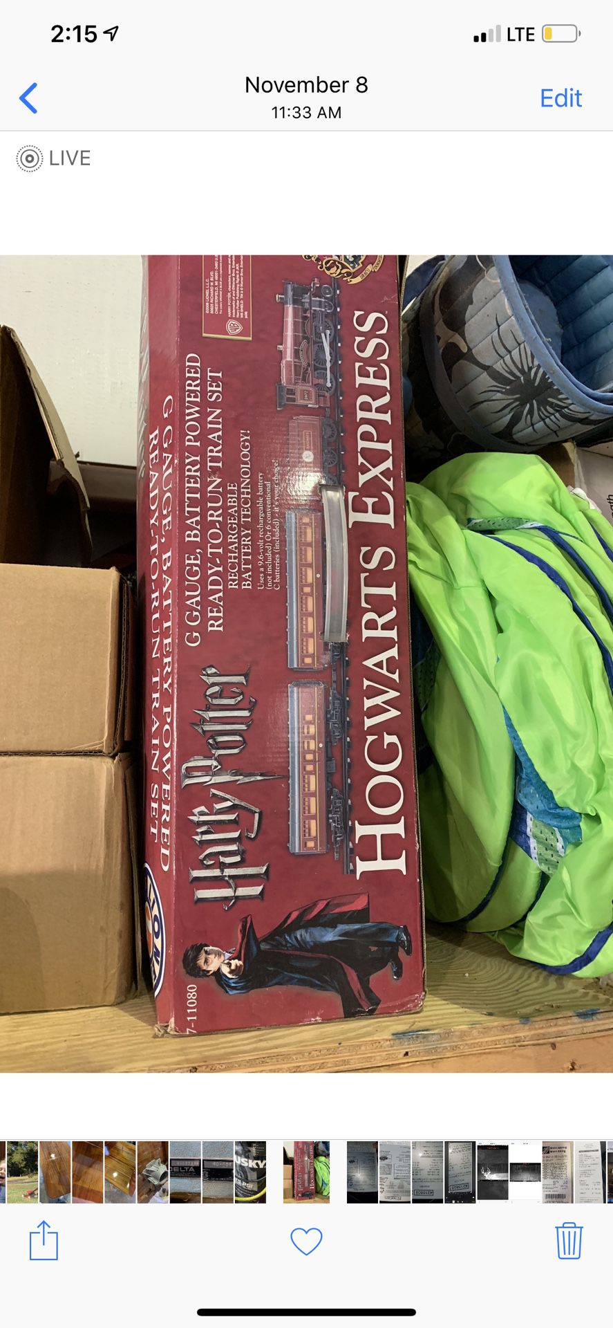 Harry Potter train set