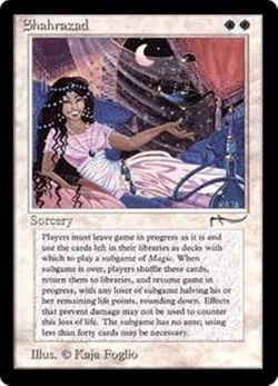 MTG Arabian Nights Shahrazad *RARE* card
