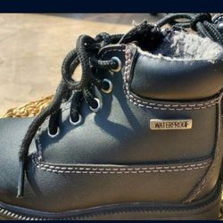 Boys  SmartFit  Black  Boots - Size 7 Boys