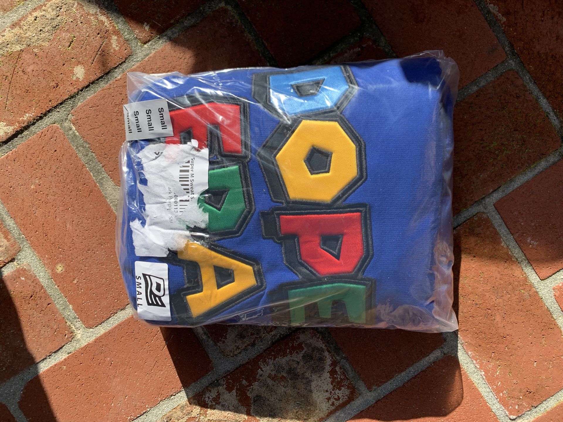 Dope Era Super Mario Sweatsuit Size S Hoodie + Sweatpants Royal Blue